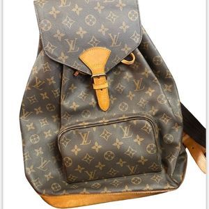 Louis Vuitton VINTAGE Montsouris GM Canvas Backpack